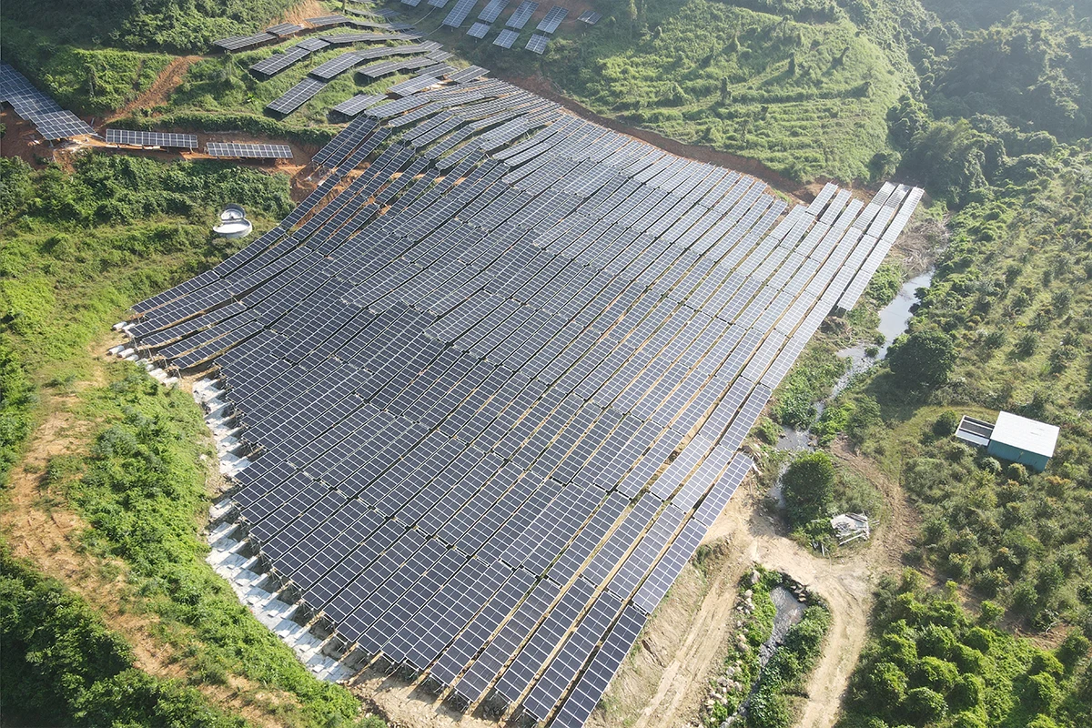 2.5mw麻辣水库柔性支架EPC工程