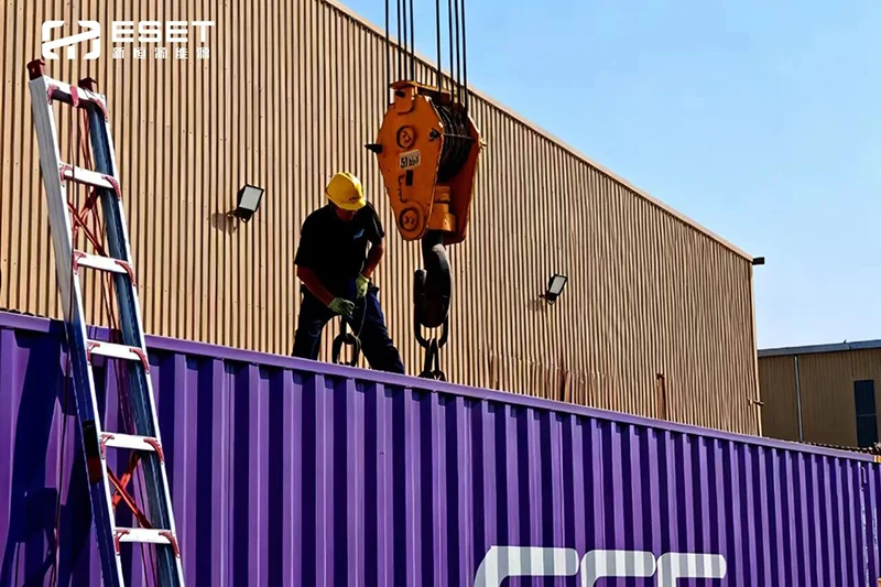 现场直击丨新恒源能源沙特制造基地一期项目建设纪实